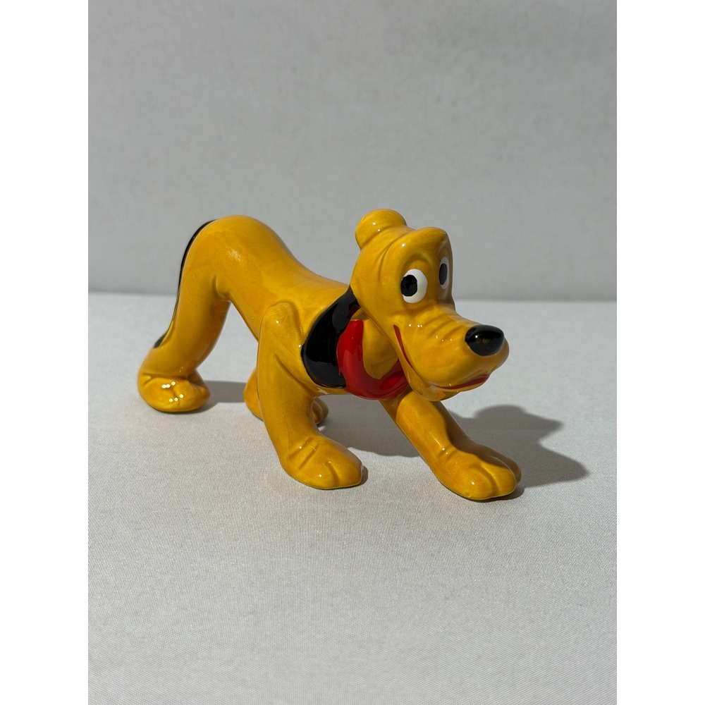 Vintage Disney Pluto Ceramic‎ Figurine Made in Japan Porcelain Collectible